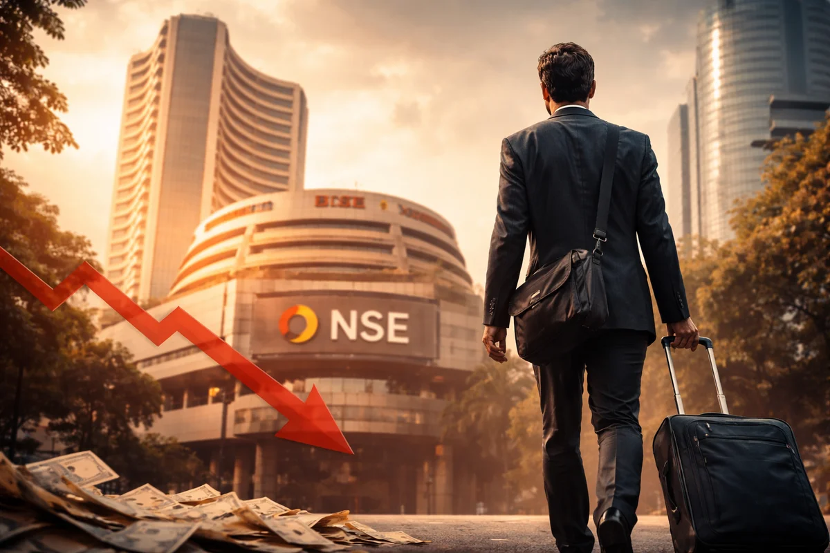 FPIs Dump ₹31,800 Cr in Financial Stocks as Global Risk-Off Sentiment Rises