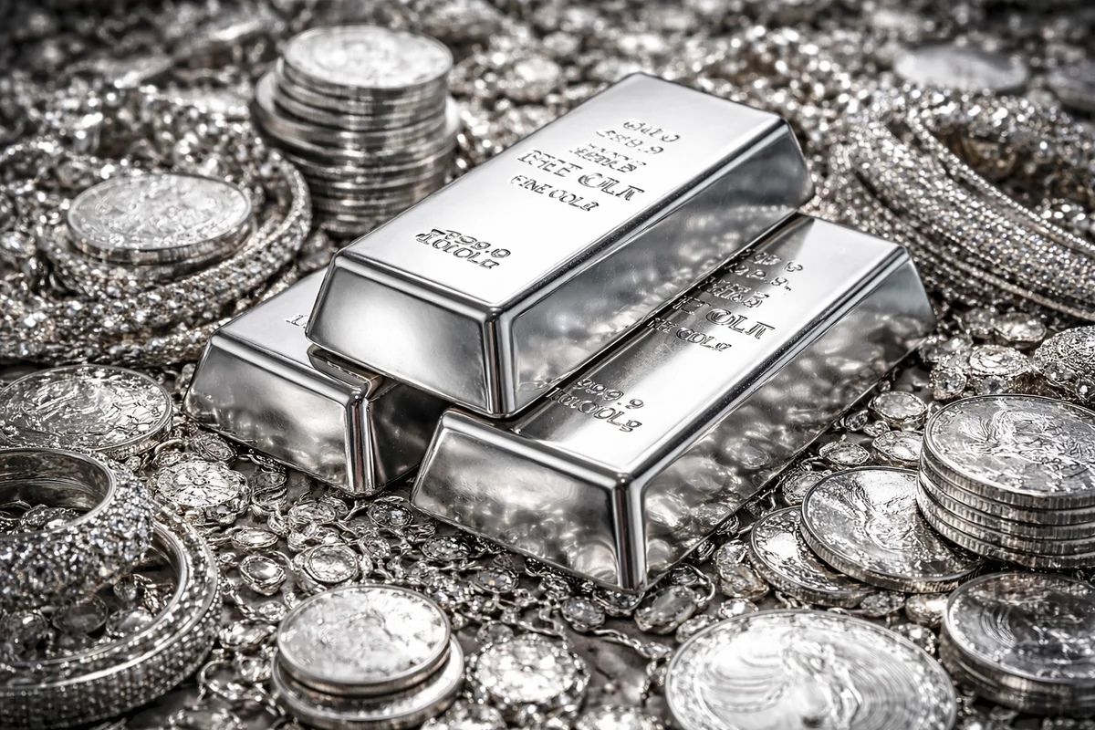 Silver Crashes ₹14,000/kg, Gold Falls ₹2,600 Amid War Fears