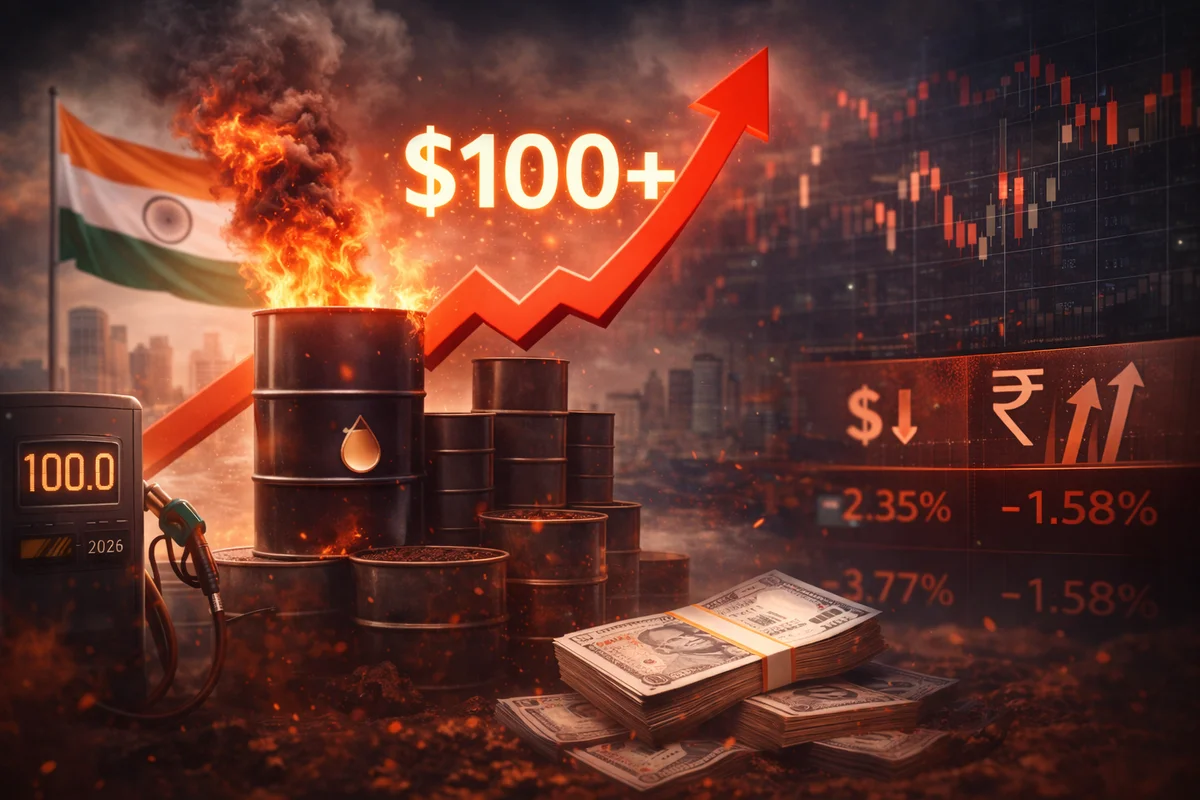 $100 Oil Shock: How Rising Crude Is Controlling Indian Markets in 2026