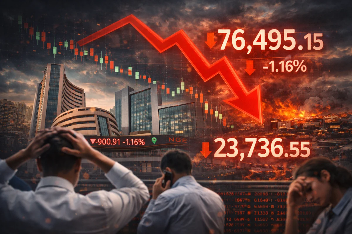 Sensex Falls 900 Points: Why Stock Market Crashed Today