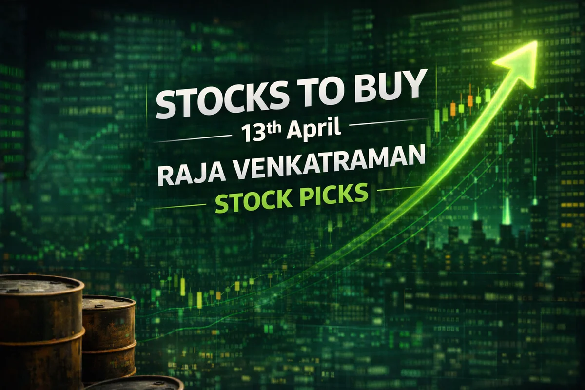 Top 5 Stocks to Trade Today (April 13): Raja Venkatraman Stock Picks