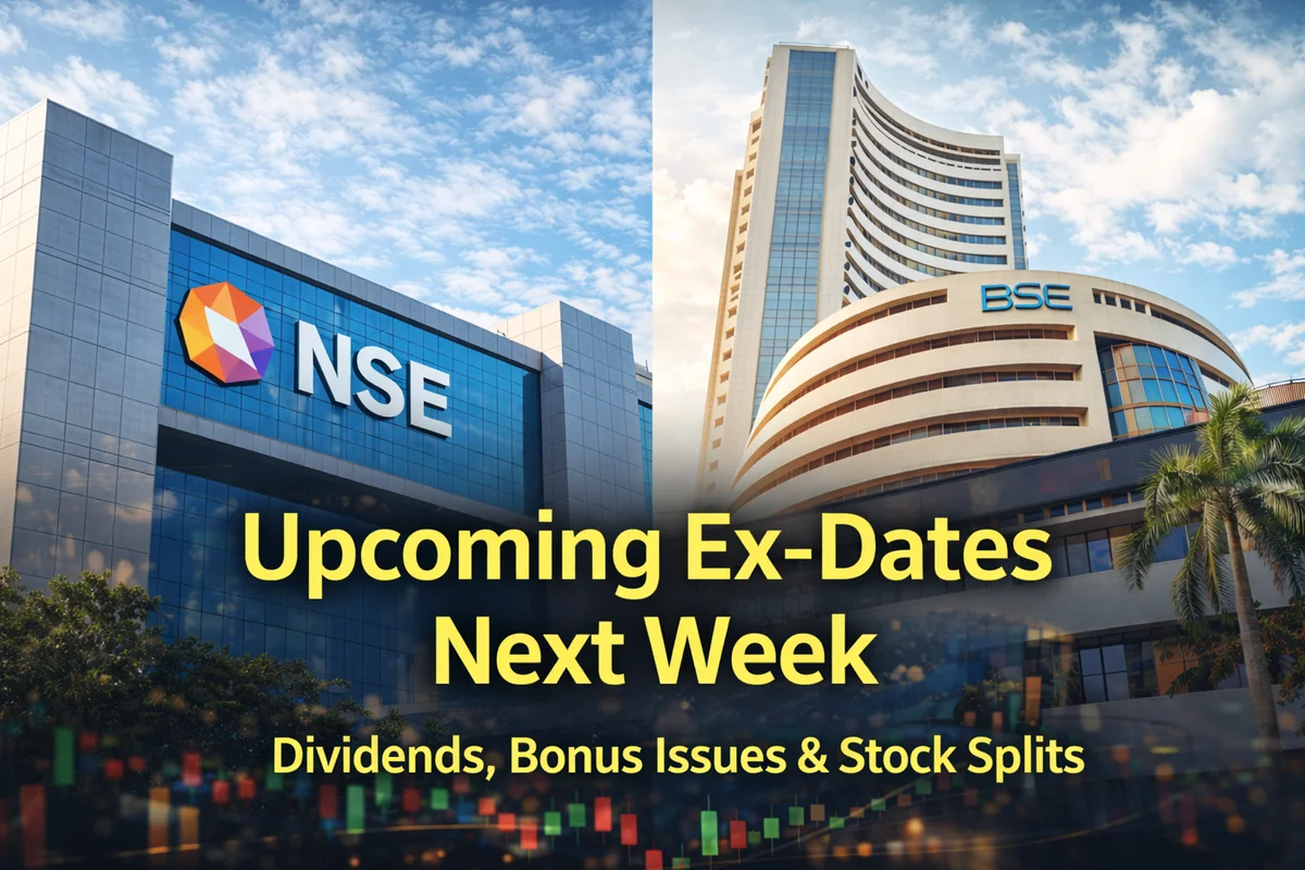 Upcoming Bonus, Split, Dividend: 9 Stocks to Turn Ex-Date Next Week