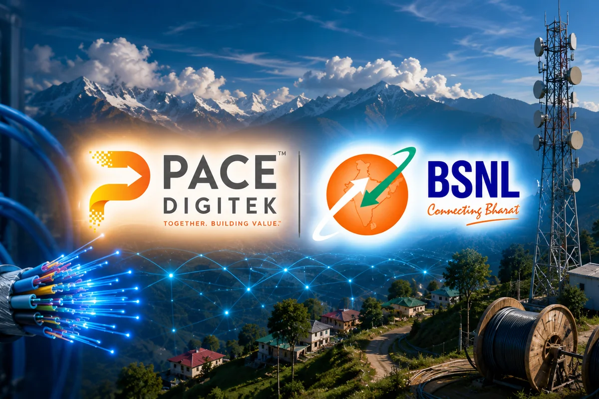 Pace Digitek Wins ₹2,64,650 Lakh BSNL Deal for Sikkim Middle Mile Network