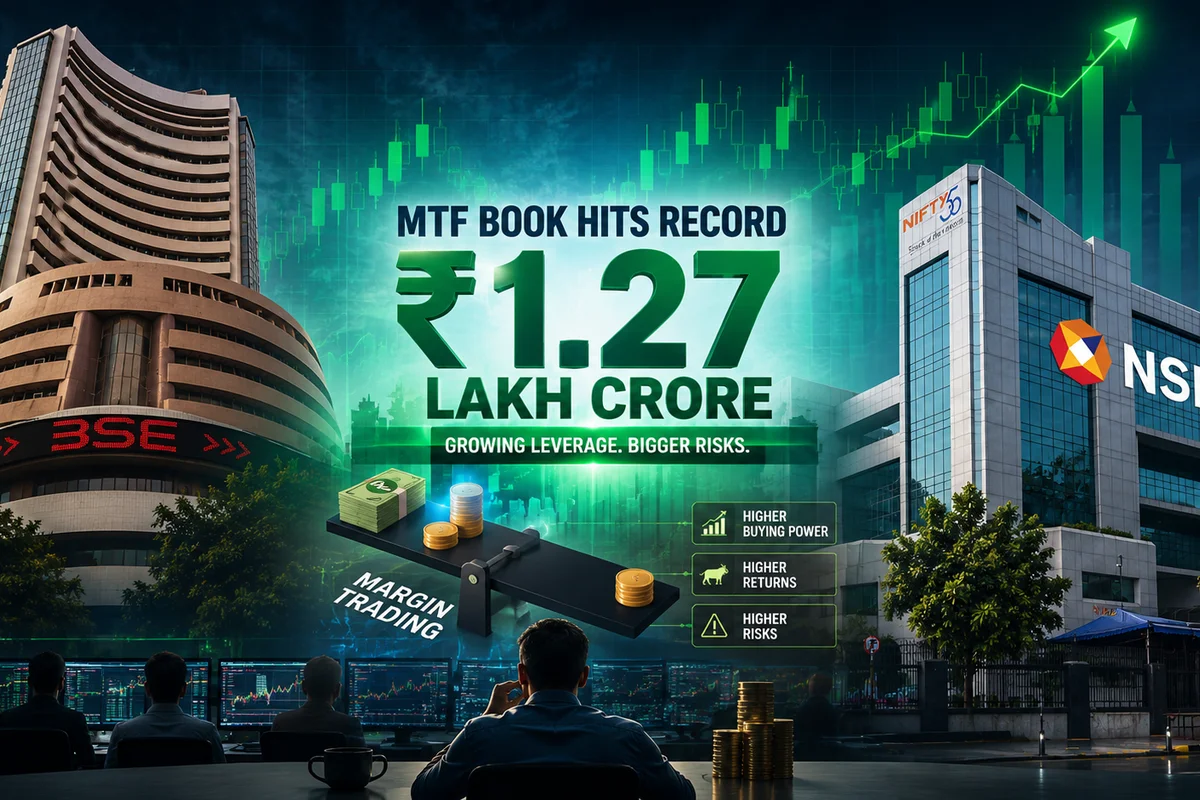 MTF Hits Record ₹1.27 Lakh Crore as Investors Borrow Heavily to Buy Stocks; Is a Leverage Risk Building?