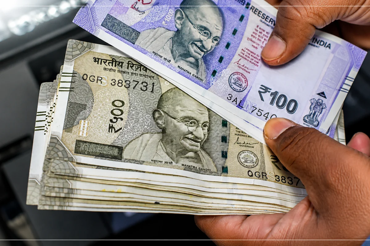 INR/USD - financial news illustration