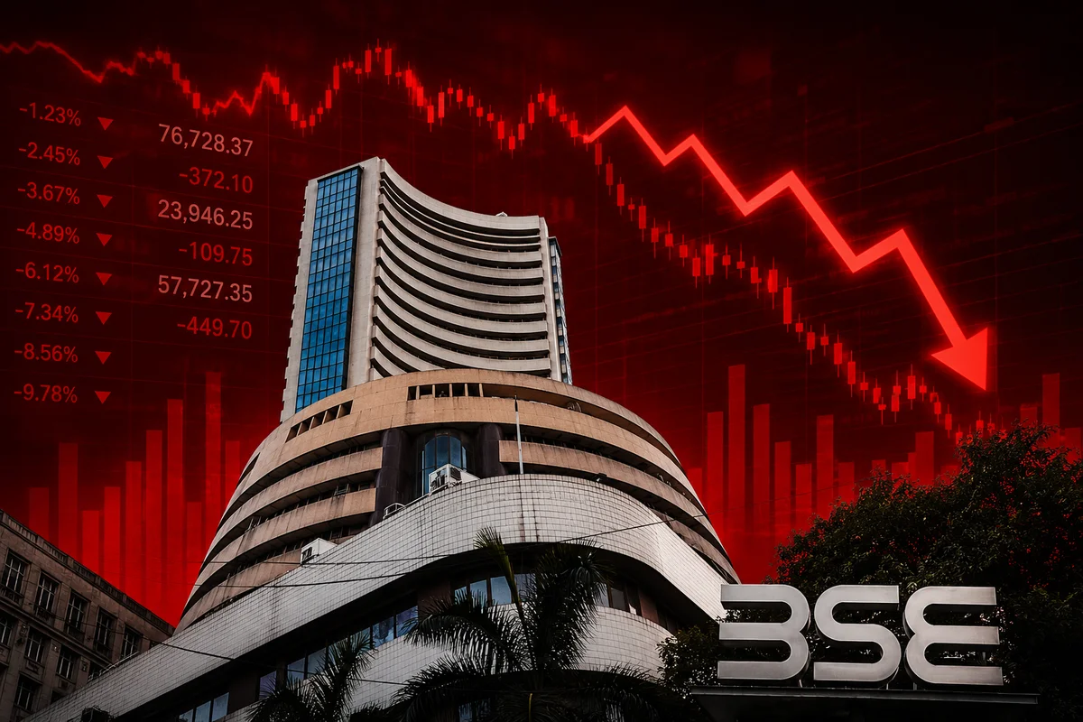 Stock Market Today: Sensex Ends 250 Points Lower, Nifty Closes Below 23,900