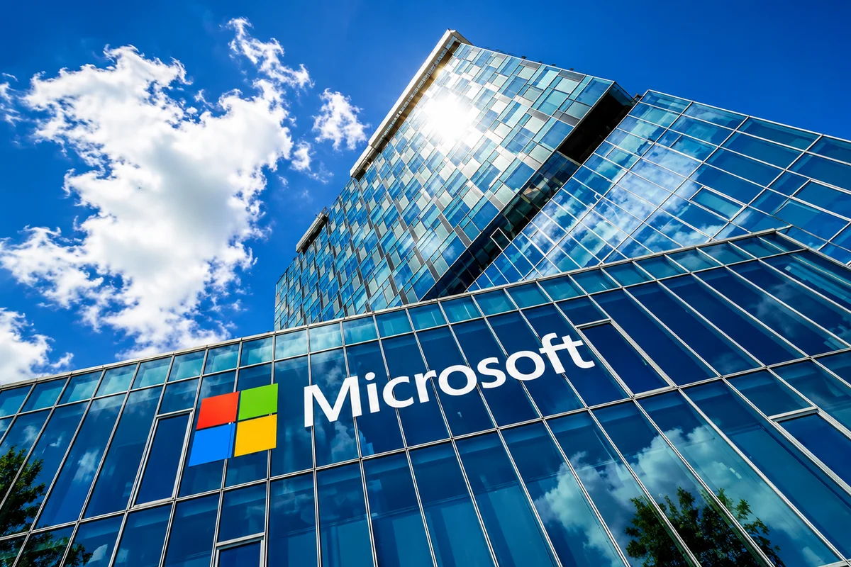Microsoft - global financial news illustration