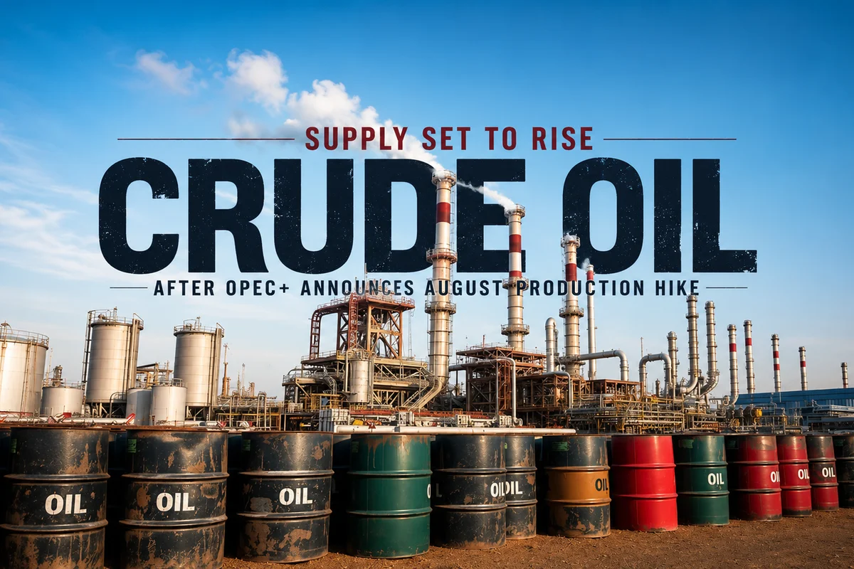 Crude Oil - financial news illustration