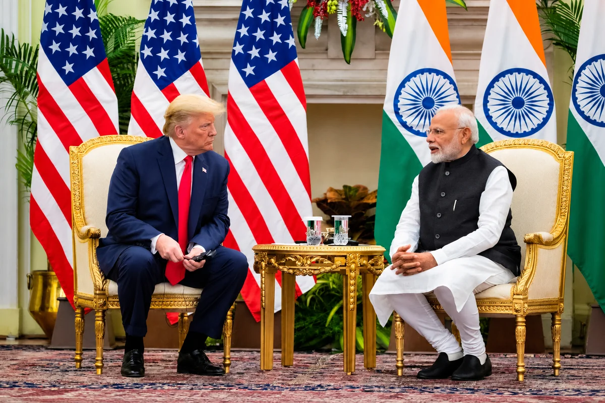 India US trade deal - global financial news illustration