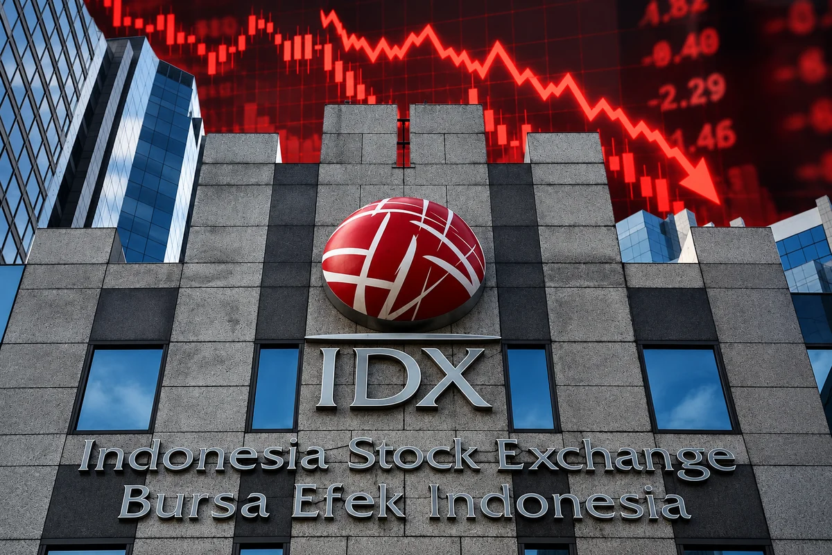 Indonesia’s stock market - financial news illustration