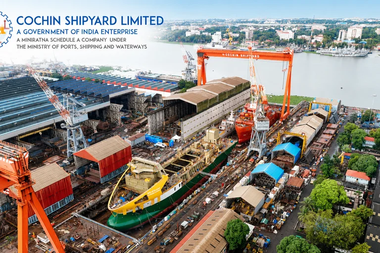 Cochin Shipyard Stock falls 3.88% after Q1 profit drops 19% check details