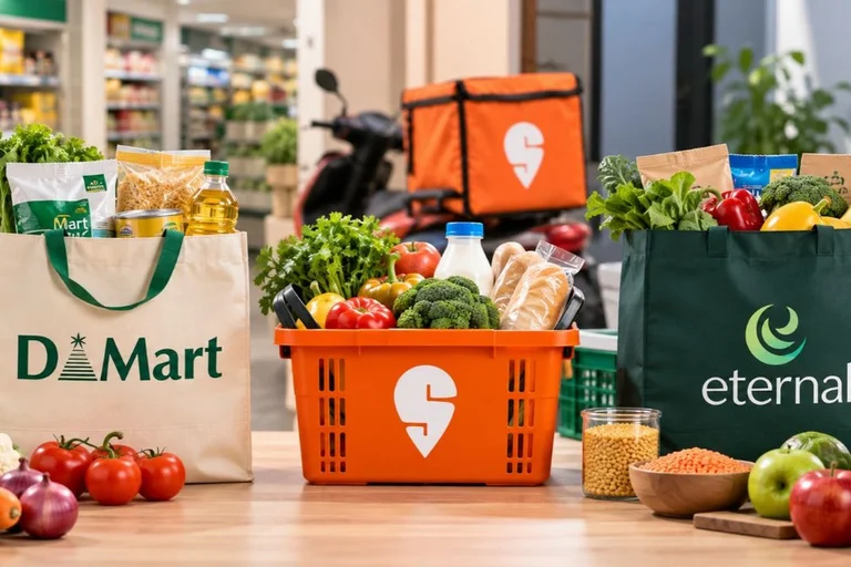 Blinkit Sales Near DMart at Rs 19,152 Crore in Q2